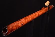 Amboyna Burl Native American Flute, Minor, Mid G-4, #G17G
